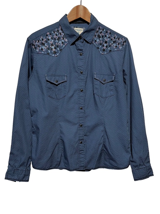 Panhandle Other - Panhandle Rough Stock Western Snap Shirt Embroidered Yoke Cowboy Rodeo Aztec M